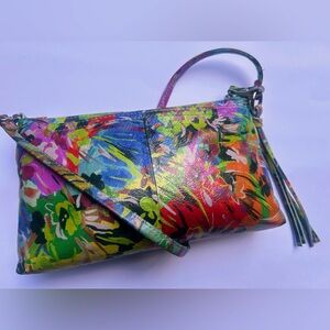 HOBO Darcy leather crossbody bag - multicolor